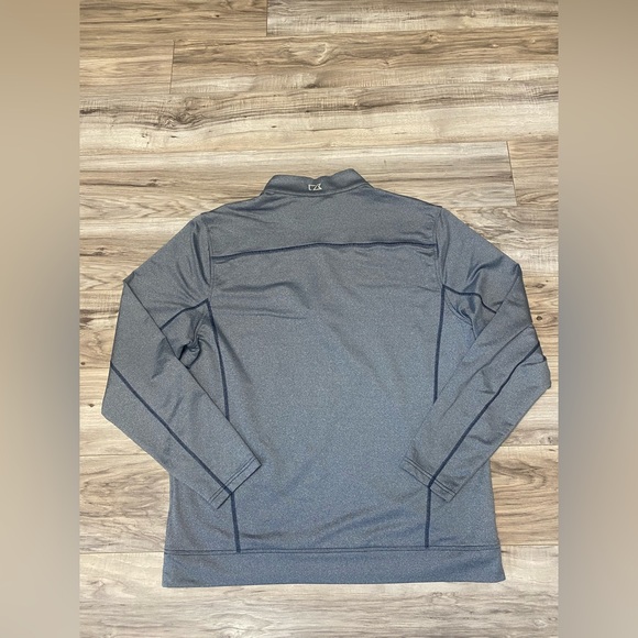 Cutter & Buck Men’s CB DryTec Cotton Navy Blue Quarter Zip Size Large Golf - Picture 7 of 8